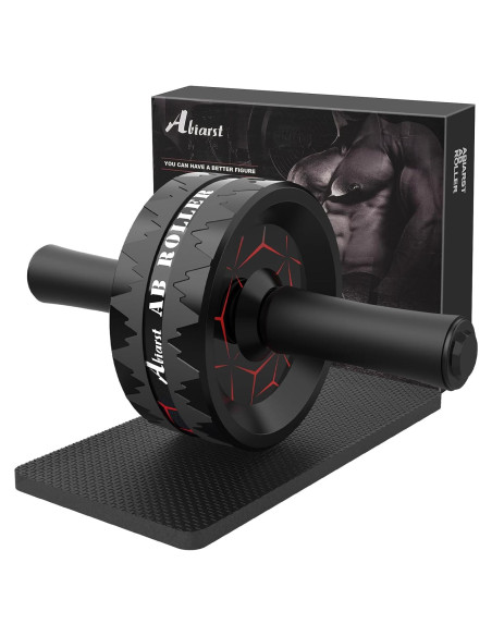 Rueda Abdominal Abiarst Ultra Ancha 8 cm, Soporta 227 kg