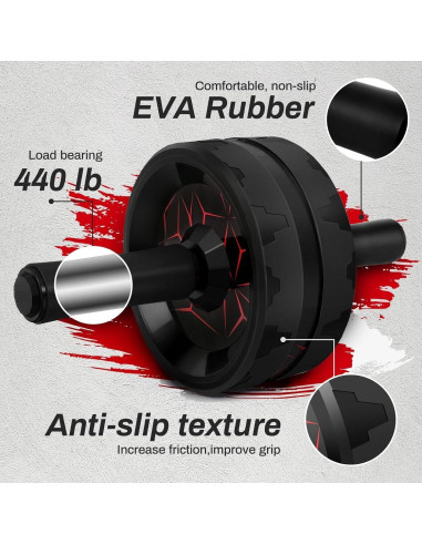 Rueda de Abdominales Genérico con Almohadilla - Ejercicio en Casa