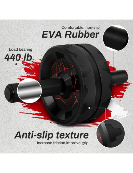 Rueda de Abdominales Genérico con Almohadilla - Ejercicio en Casa Rueda de Abdominales Genérico con Almohadilla - Ejercicio en Casa