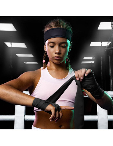 6 Pares Envolturas de Boxeo Niños Teling 2.5 Metros Algodón