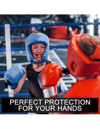 6 Pares Envolturas de Boxeo Niños Teling 2.5 Metros Algodón