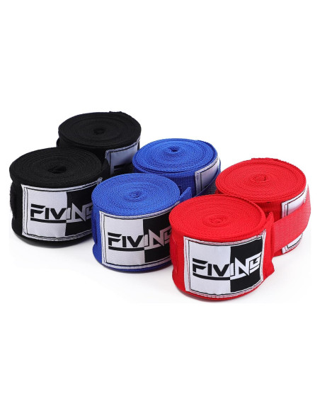 Envolturas de Mano FIVING para Boxeo y MMA 4.5m - 3 Piezas