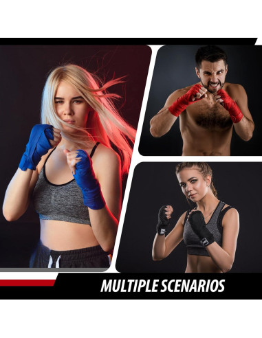Envolturas de Mano FIVING para Boxeo y MMA 4.5m - 3 Piezas