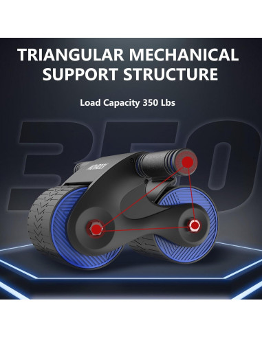 Rueda de Abdominales Movrock con Rebote Automático y Almohadilla