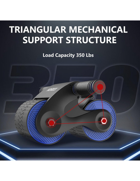 Rueda de Abdominales Movrock con Rebote Automático y Almohadilla