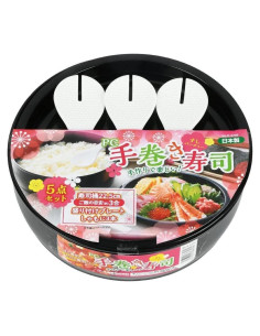 Kit de Hacer Sushi JapanBargain - Tazón Mezclador, Estera y Más