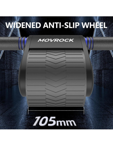 Rueda de Abdominales Movrock con Rebote Automático y Almohadilla