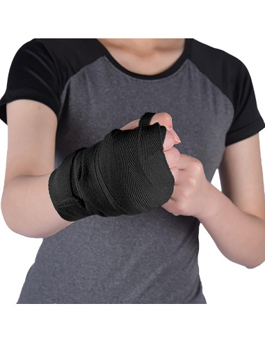 Vendajes de Mano para Boxeo Starsouce 3.5m Negro