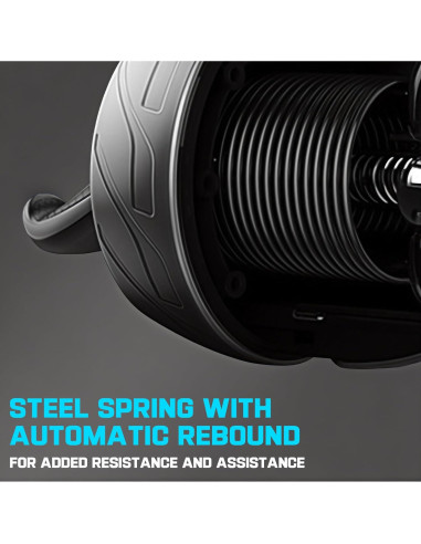 Rueda Abdominal JHYSHAN con Almohadilla para Rodillas - Silenciosa y Antideslizante