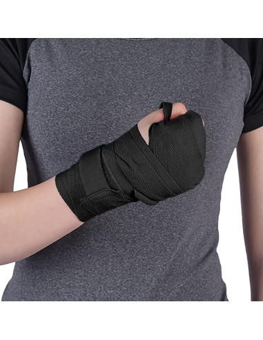 Vendajes de Mano para Boxeo Starsouce 3.5m Negro