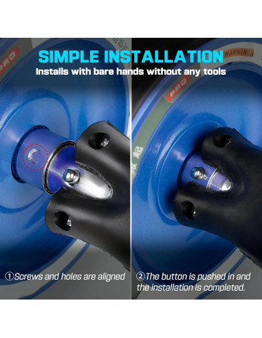 Rueda Abdominal JHYSHAN con Almohadilla para Rodillas - Silenciosa y Antideslizante