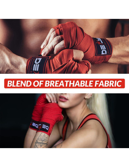 Envolturas de Mano DEFY 180 cm Elásticas Boxeo Muay Thai MMA