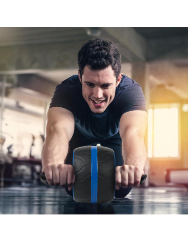 Rueda Abdominal JHYSHAN con Almohadilla para Rodillas - Silenciosa y Antideslizante