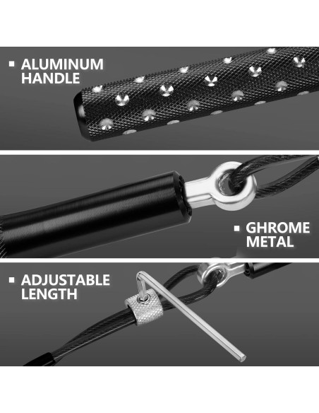 Cuerda de Saltar Ajustable Wastou 3m para Fitness y Ejercicio