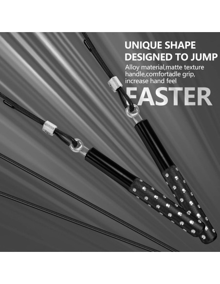 Cuerda de Saltar Ajustable Wastou 3m para Fitness y Ejercicio