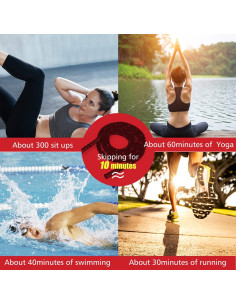 Cuerda de Salto Pesada Proud Panda 2.74m 5LB para Fitness 2