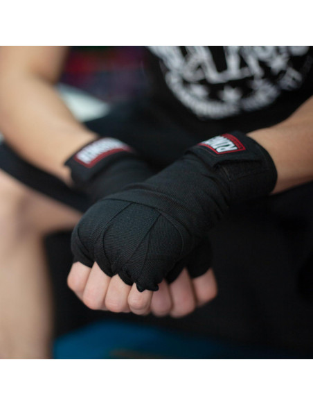Envolturas de Mano Ringside Estilo Mexicano 5 Pares Negro