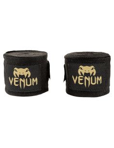 Vendas de Boxeo Venum Kontact 4m Negro/Dorado - Algodón