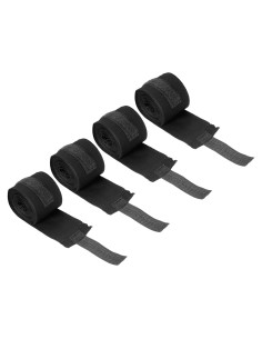 Vendaje de Mano de Boxeo PATIKIL Elástico Negro 250x5cm