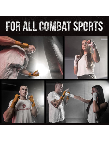 Envolturas de Boxeo BOXERPOINT 180" Unisex Naranja