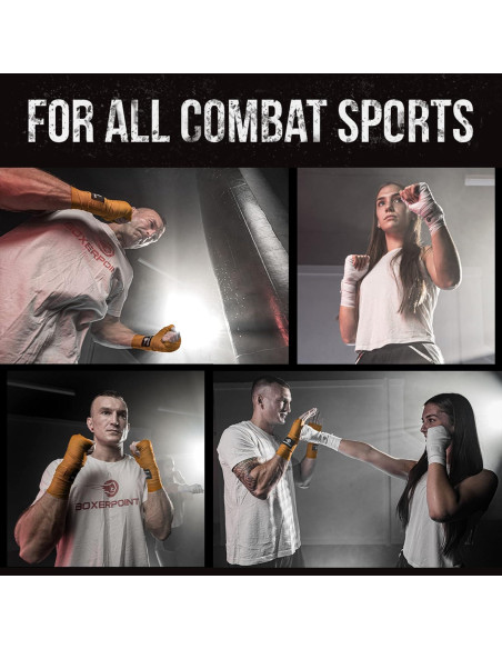 Envolturas de Boxeo BOXERPOINT 180" Unisex Naranja