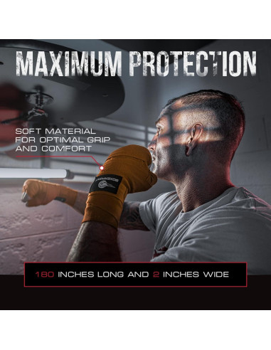 Envolturas de Boxeo BOXERPOINT 180" Unisex Naranja