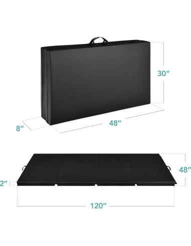 Almohadilla de Gimnasio Plegable 3.05x1.22m Mejor Opción Productos