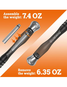 Cuerda de Salto GUMWIG Ajustable con Mango de Acero Inoxidable 2