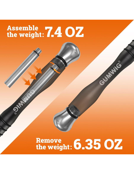 Cuerda de Salto GUMWIG Ajustable con Mango de Acero Inoxidable