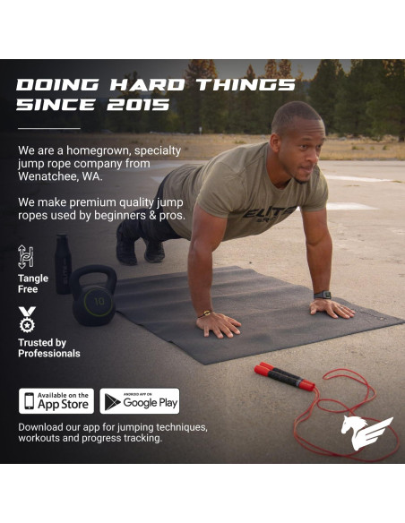Cuerda de Salto EliteSRS Freestyle Ajustable 3.05m PVC Antideslizante