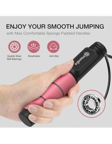 Cuerda de Saltar H HANDIO con Contador Digital Ajustable 280cm