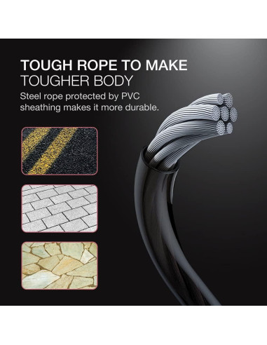 Cuerda de Saltar H HANDIO con Contador Digital Ajustable 280cm