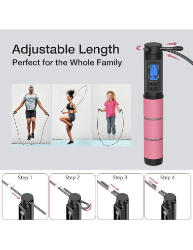 Cuerda de Saltar H HANDIO con Contador Digital Ajustable 280cm