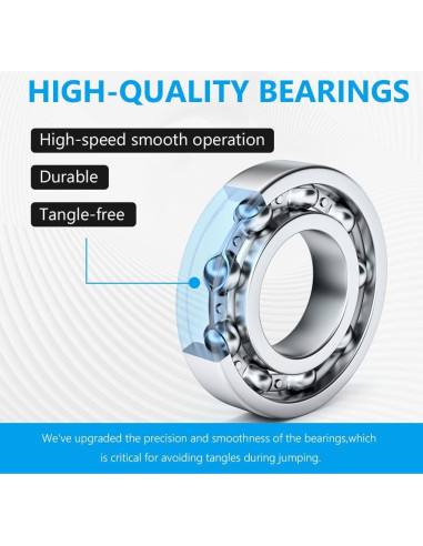 Cuerda de Salto con Peso H HANDIO 3.05m Ajustable para Boxeo