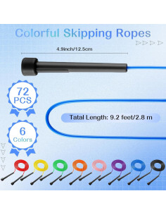 Cuerda de Salto Ajustable Silipull 72 Pcs PVC 2.8 m Fitness 2