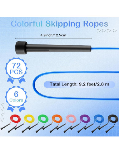 Cuerda de Salto Ajustable Silipull 72 Pcs PVC 2.8 m Fitness