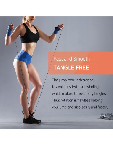 Cuerda de Saltar KSY JUMP ROPE Ajustable 260 cm Sin Enredos