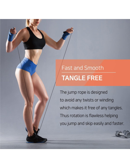 Cuerda de Saltar KSY JUMP ROPE Ajustable 260 cm Sin Enredos