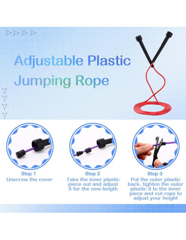 Cuerda de Salto Ajustable Silipull 72 Pcs PVC 2.8 m Fitness