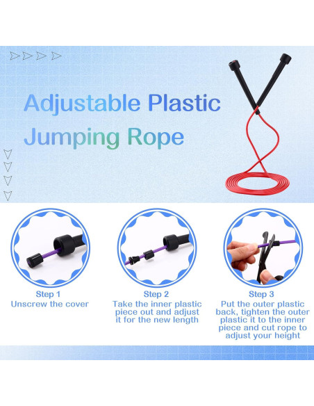 Cuerda de Salto Ajustable Silipull 72 Pcs PVC 2.8 m Fitness