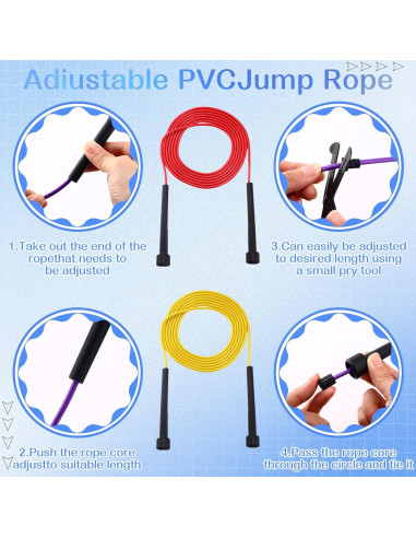 Cuerda de Salto Ajustable Silipull 72 Pcs PVC 2.8 m Fitness