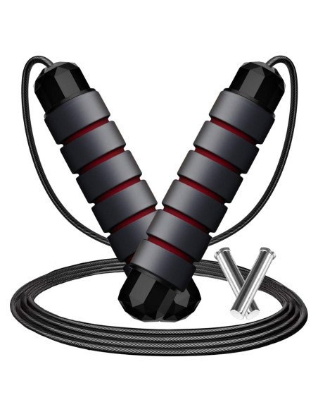 Cuerda de Salto Ajustable Goonidy con Peso 2.74m para Fitness