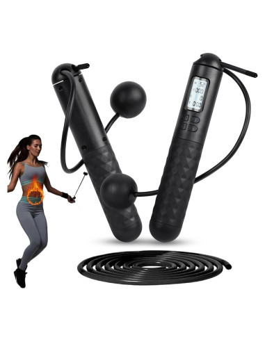 Cuerda de Saltar Inteligente Genérico con Contador LCD y Modo Dual