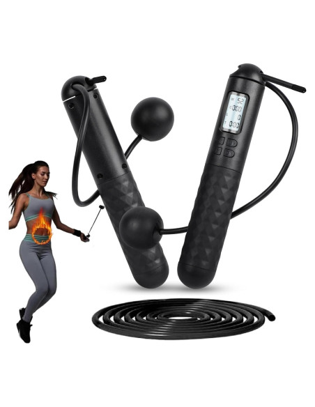 Cuerda de Saltar Inteligente Genérico con Contador LCD y Modo Dual