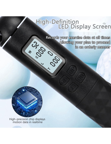 Cuerda de Saltar Inteligente Genérico con Contador LCD y Modo Dual