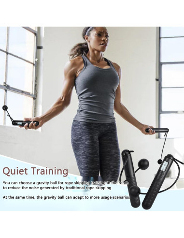 Cuerda de Saltar Inteligente Genérico con Contador LCD y Modo Dual