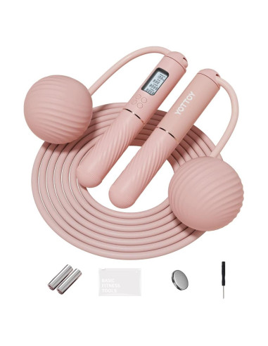 Cuerda de Saltar YOTTOY con Pantalla LED y Peso para Mujeres