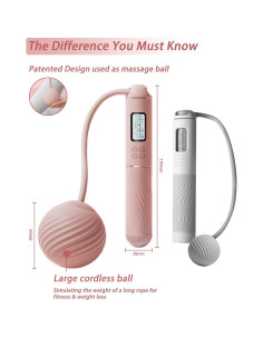 Cuerda de Saltar YOTTOY con Pantalla LED y Peso para Mujeres 2