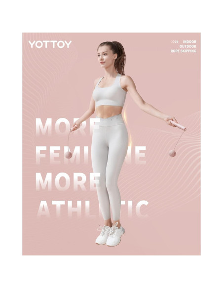 Cuerda de Saltar YOTTOY con Pantalla LED y Peso para Mujeres Cuerda de Saltar YOTTOY con Pantalla LED y Peso para Mujeres