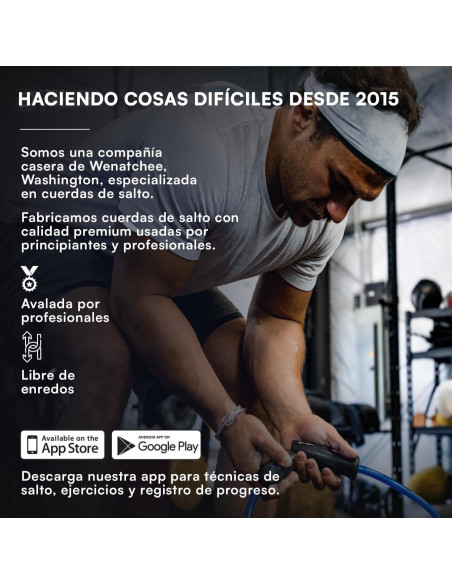 Cuerda de Salto Pesada EliteSRS 2.44m para Fitness y MMA